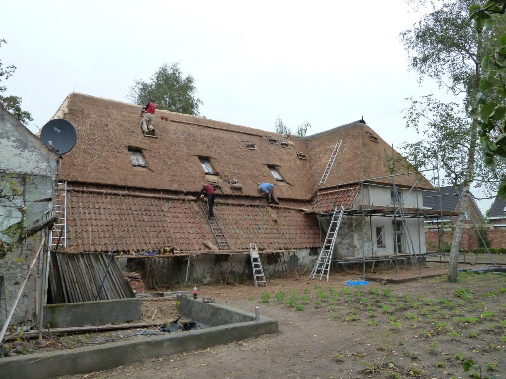 restauratie-rieten dak huissen